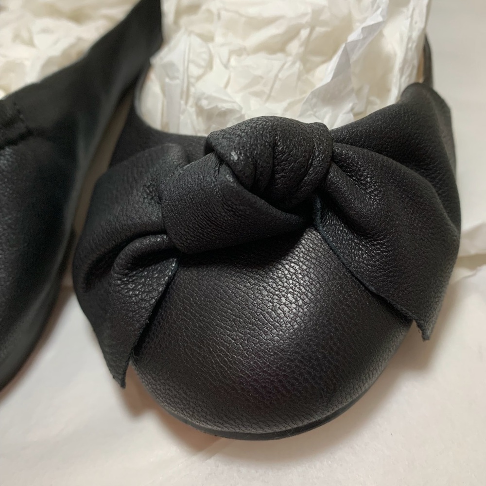 Steve Madden Kortship Ballet Flats, Black Leather, size 8.5 US